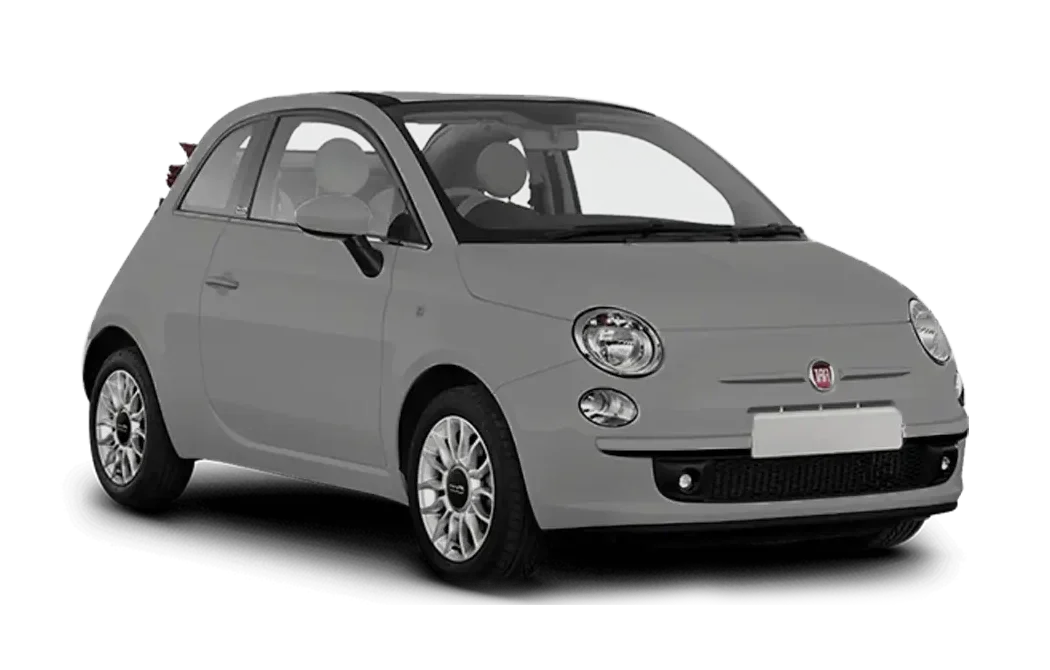 Fiat 500 cabrio to rent in Positano
