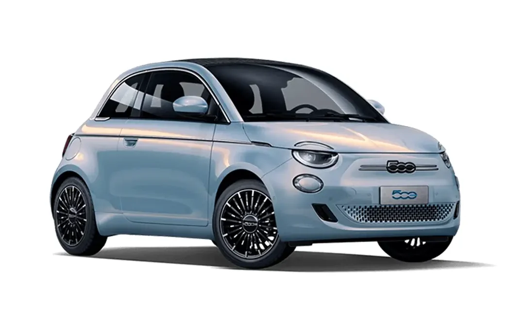 Fiat 500 electric to rent in Positano