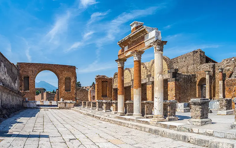 Archaeological ruins of Pompeii.