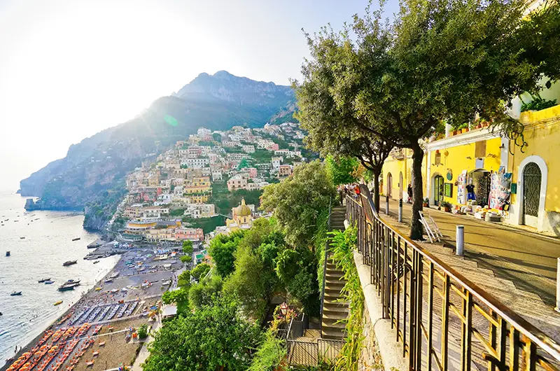 Panoramic view of Positano