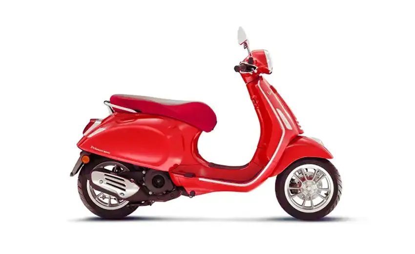 Vespa Red to rent